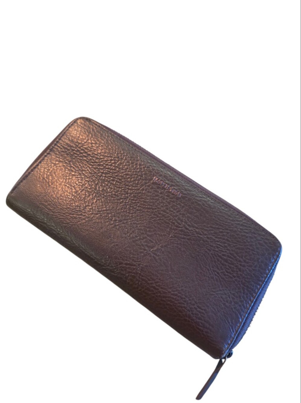 Matt & Nat Zip-Around Wallet - Dark Brown